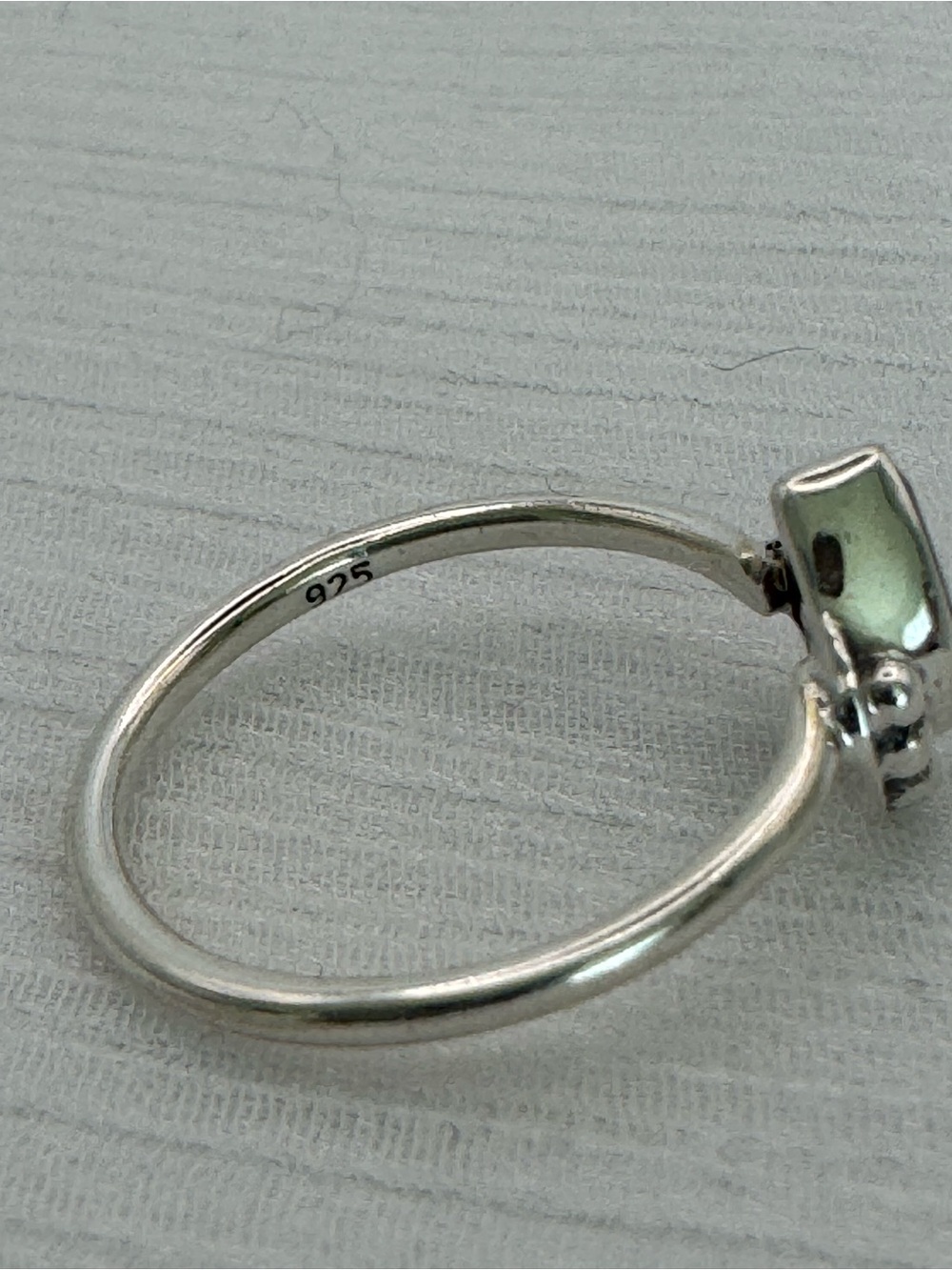 S925 Ruby Teardrop Bubble Ring - Picture 4 of 4